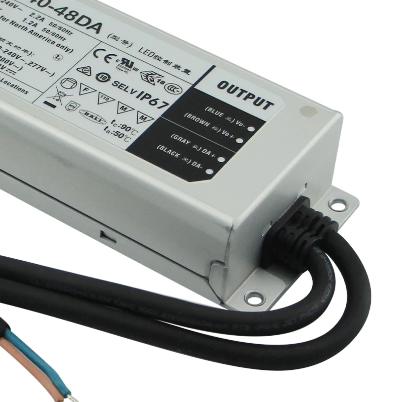 Meanwell ELG-240-48DA DALI Dimming 220V 240W 48V AC DC LED Driver For LED Street Light led power supply driver