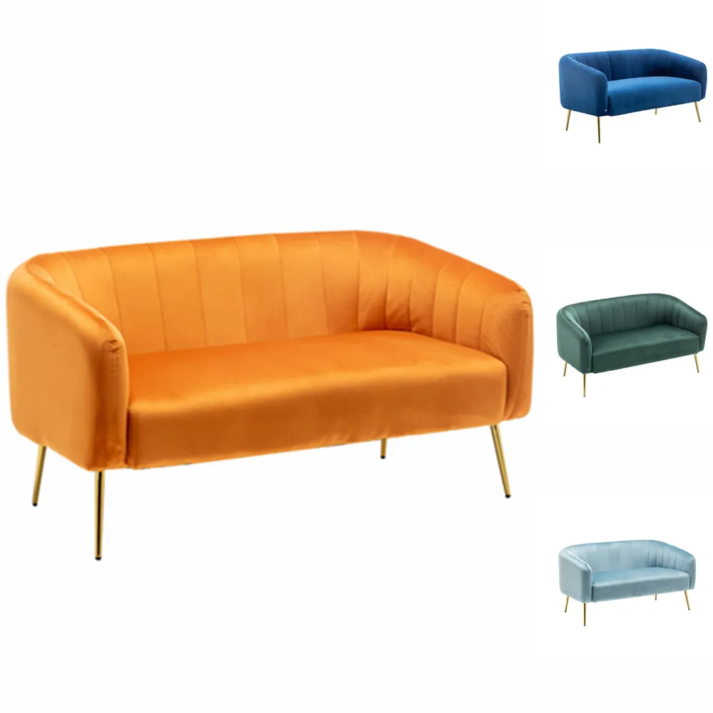 Бархатная Женская танцевальная обувь 2-местный диван-кровать производитель сидения двойной диван шезлонг двухместный диван мебель для гостиной