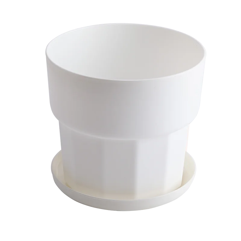 RUIPU (YQ--L) Small Desktop Three color modern plastic flower pots with breathable drainage suitable for gardens