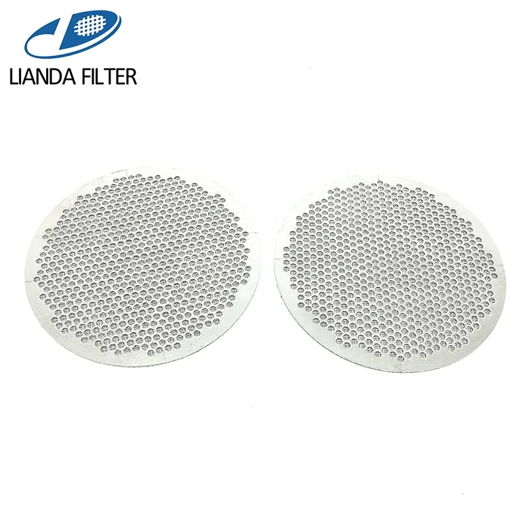 100 micron stainless steel perforated metal sintered wire mesh filter plate