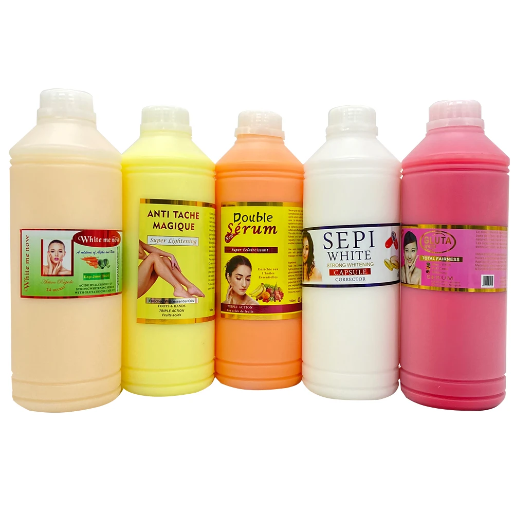 5 kinds of 1 Liter size wholesale price whitening lightening anti aging for dark skin high quality with strong effect serum