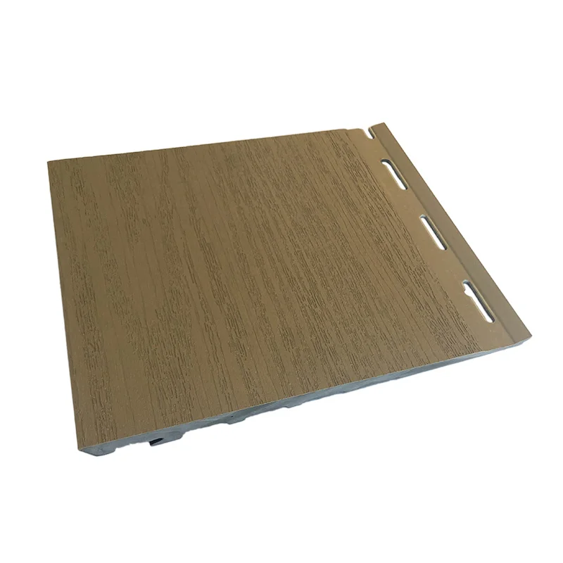 Wood Grain PVC Foam American Single Shiplap Cladding Panels For Outdoor Exterior Wall