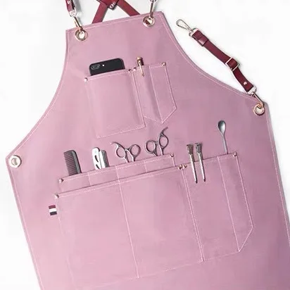 woman salons pinafore apron barber uniforms apron custom logo waterproof aprons for adults