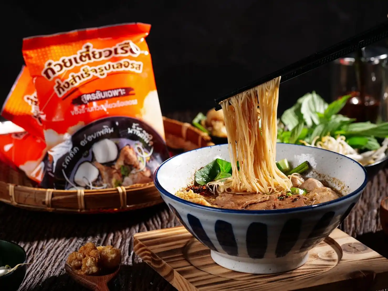 Lerros Thai Boat Instant Noodles Must Try Wholesale from Thailand