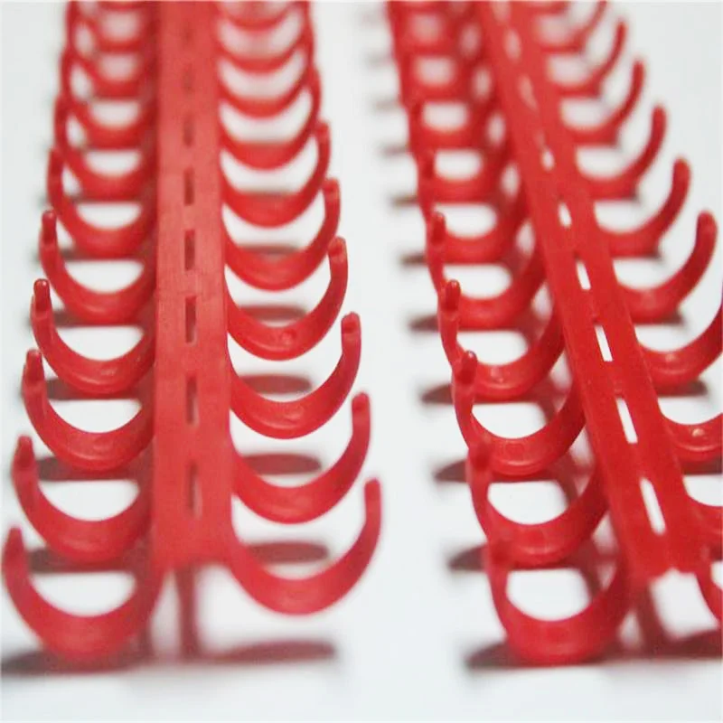 Красочные круглые пластиковые зажимы для связывания с гребнем