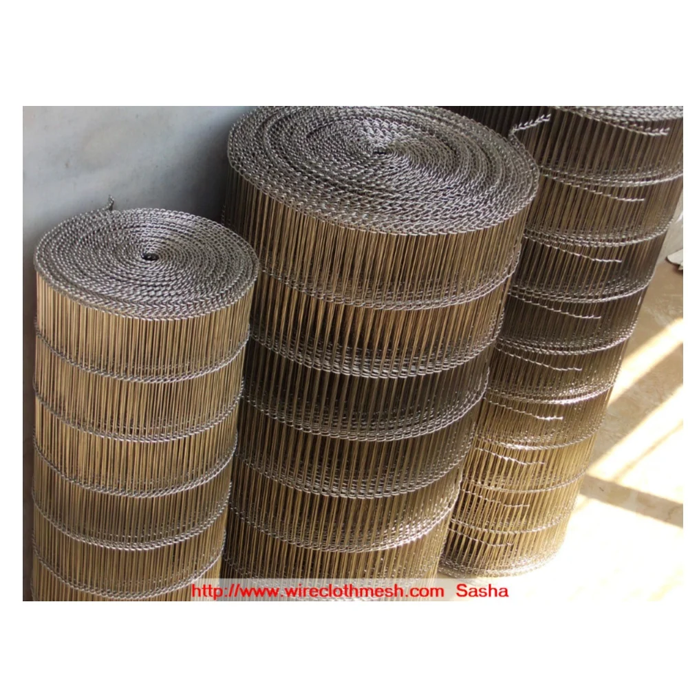 Ladder Link Conveyor Mesh Belt for Cooking 304 Stainless Steel Industrial Timing Belt Conveyor B ELT Industrial Machinery White