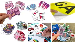 Custom Die Cut Vinyl Stickers Printing Waterproof  Label Company Logo Design  Stickers Sticker Supplier