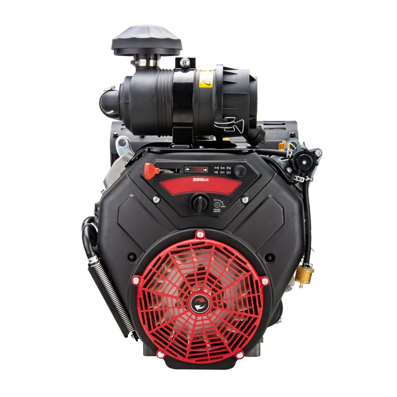 V Twin Cylinders 35 hp 24kw 999cc Air Cooled Electric Start  Machinery Horizontal Gasoline Engine