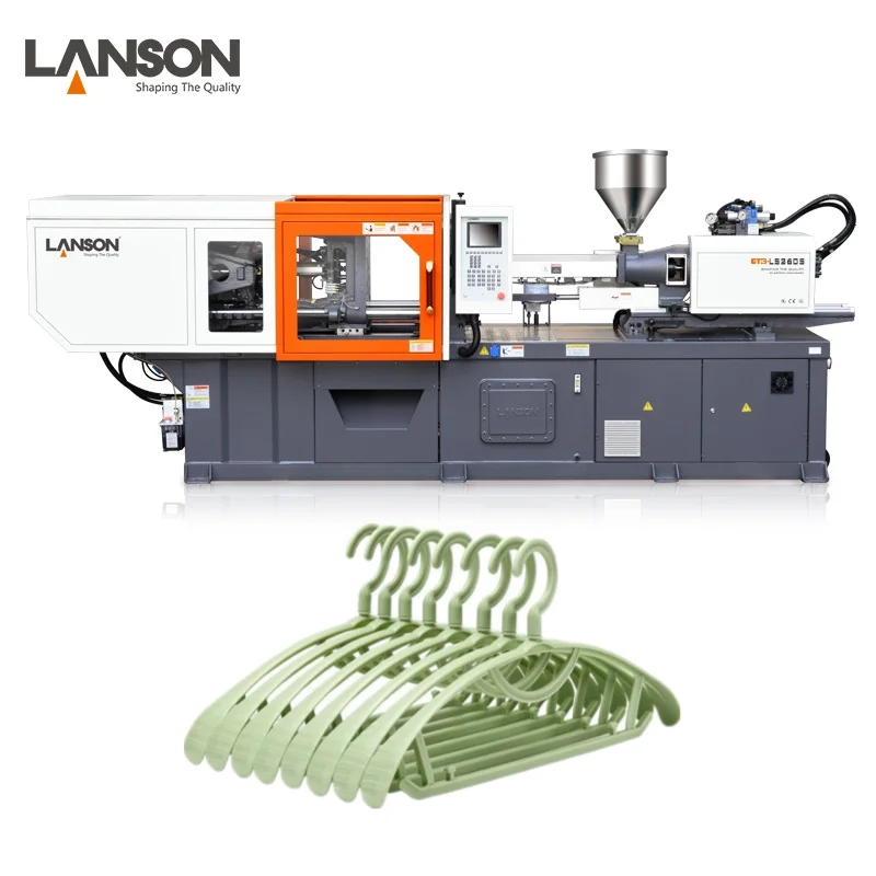 LANSON 200 ton energy-saving fully automatic new plastic clothes hanger injection molding machine