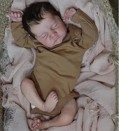 Top quality 19inch Levi Reborn Doll kids Christmas present Luxury Realistic Baby Reborn Doll reborn newborn baby dolls