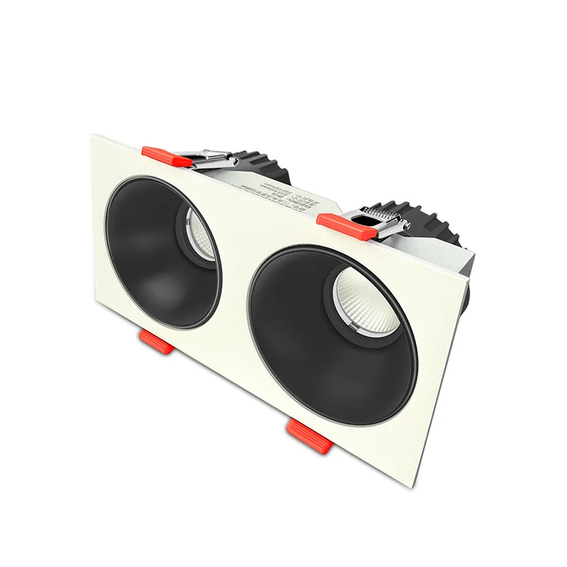 Commercial Display Lighting Double Lumen Ceiling Recessed Cob Led Twin Down Light