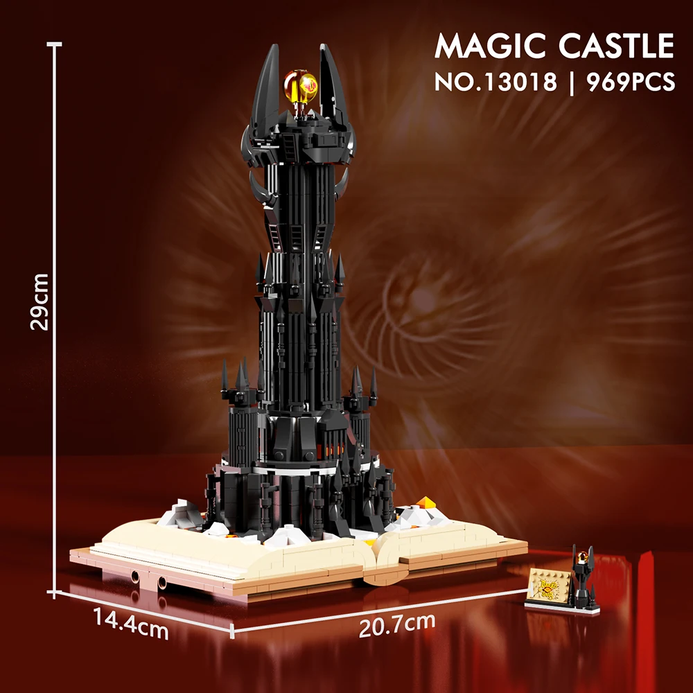 Блок MJI MOC 969 шт. конструктор «Волшебный замок» развивающие пластиковые сборные головоломки набор строительных блоков игрушечный 13018