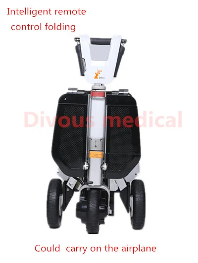 Folding 3-Wheel Travel Airplane Luggage Electric Mobility Scooter Tricycle For Erlerly And Disabed