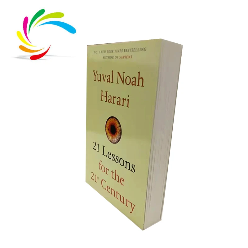 Factory printing top quality stock English books 21 lessons for the 21st century best novels 2022 adult bulk book printing