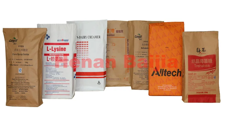 
BBQ charcoal yellow paper bags packaging wholesale hot seal sewing mouth Pantone color card Square bottom M- folded 