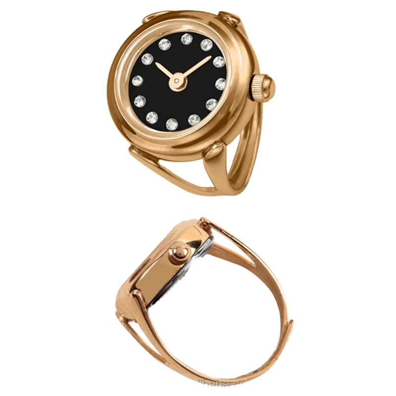DAICY new fashion custom stainless steel quartz finger ring watch