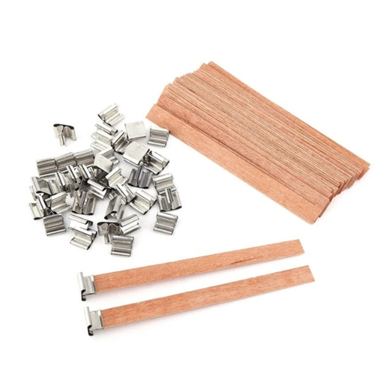 Aromatherapy tools eco friendly 6mm-19mm wooden wick candle wood wicks for candle making