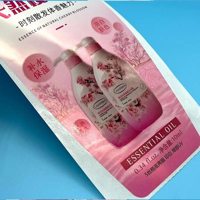 Printing logo men hair brushing size products barber  custom labels  for daily chemical product