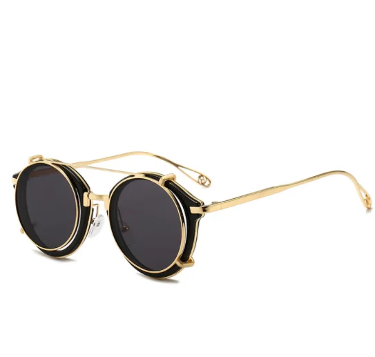 Royal Girl Sunglasses Women Arrow Leg Classic Retro Round Shades Male Vintage Brand customized