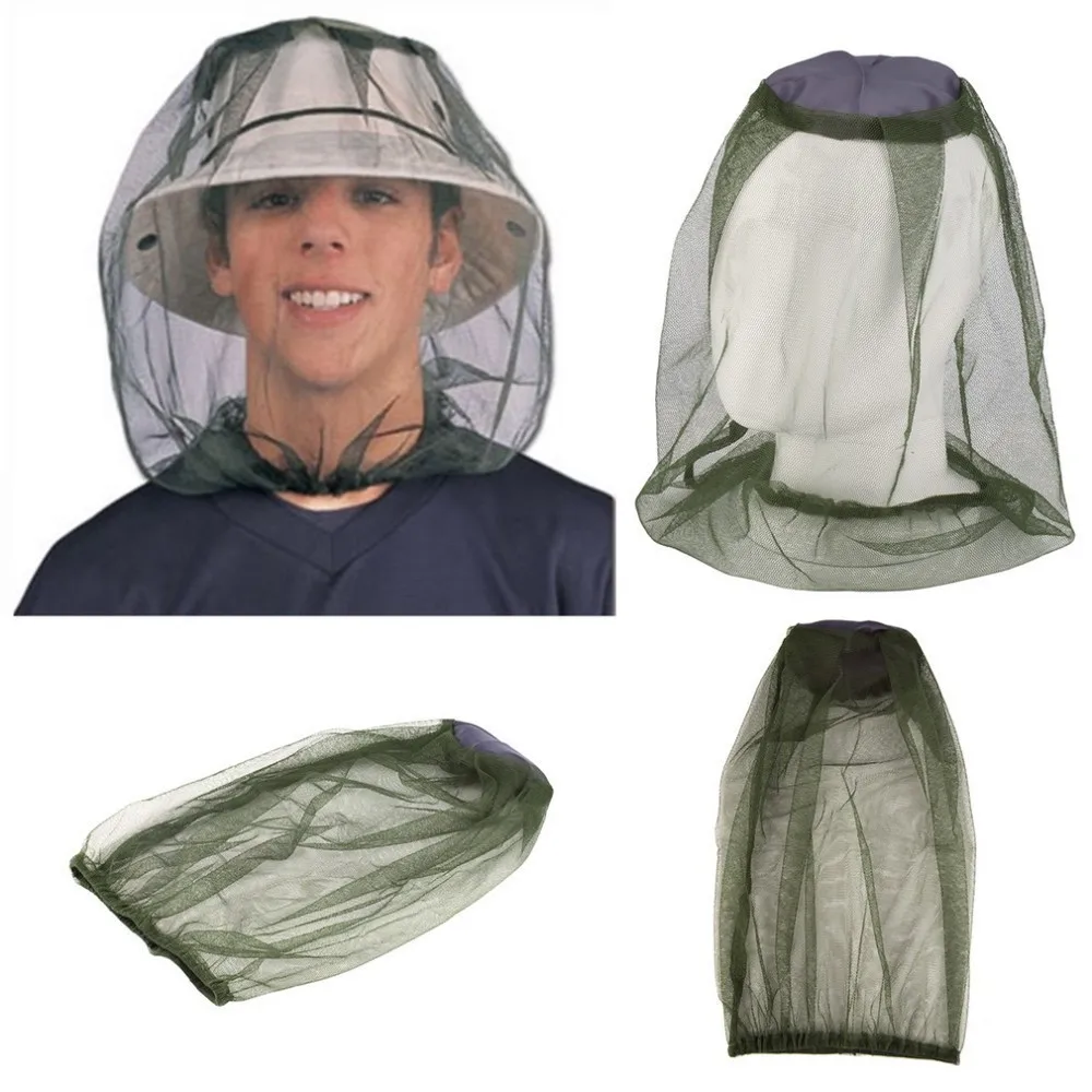 High quality breathable sun mask mesh hat outdoor fishing hat mosquito head net