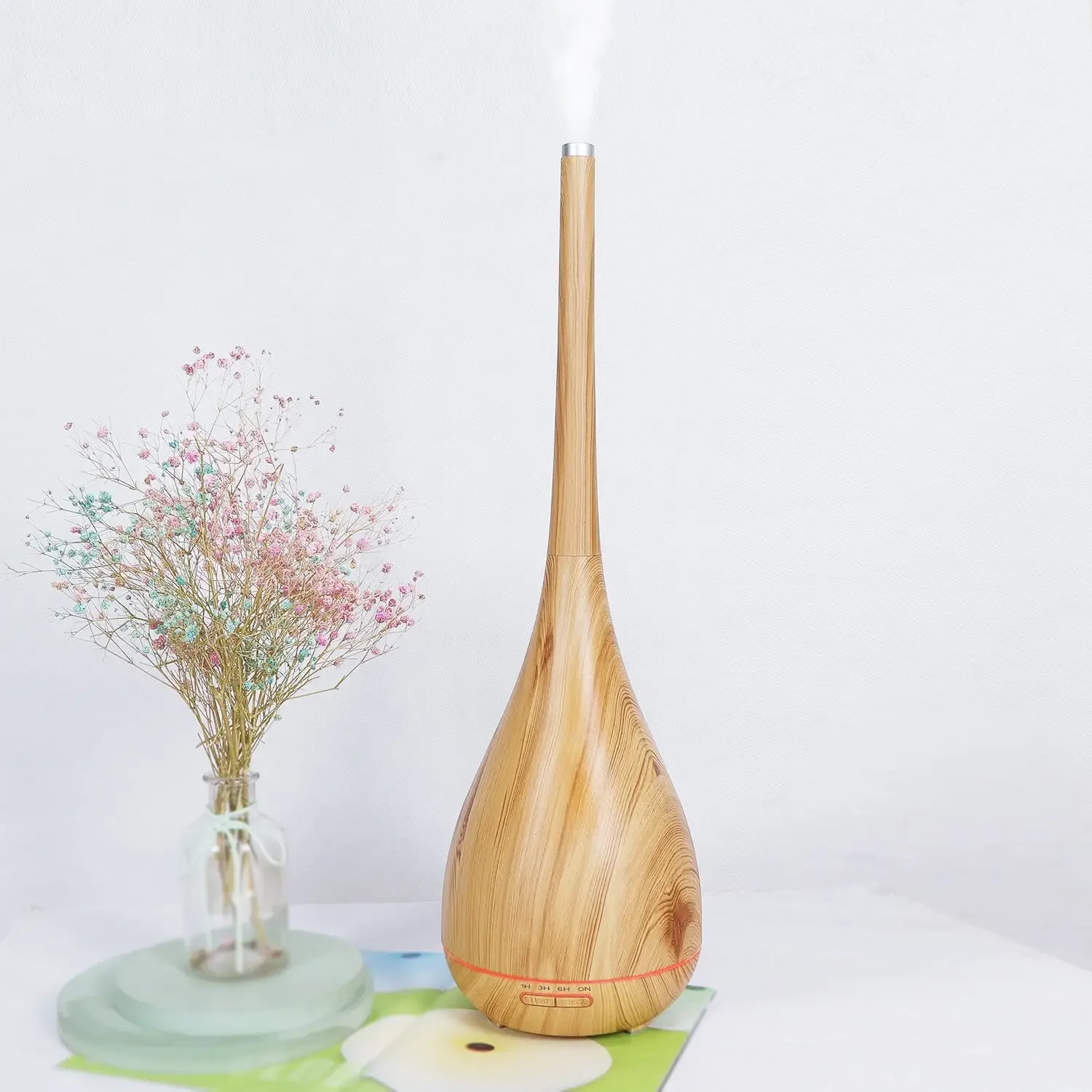 Customizable 400ML Aroma Diffuser  Air Humidifier Household Commercial use Essential Oil Desktop LED Light