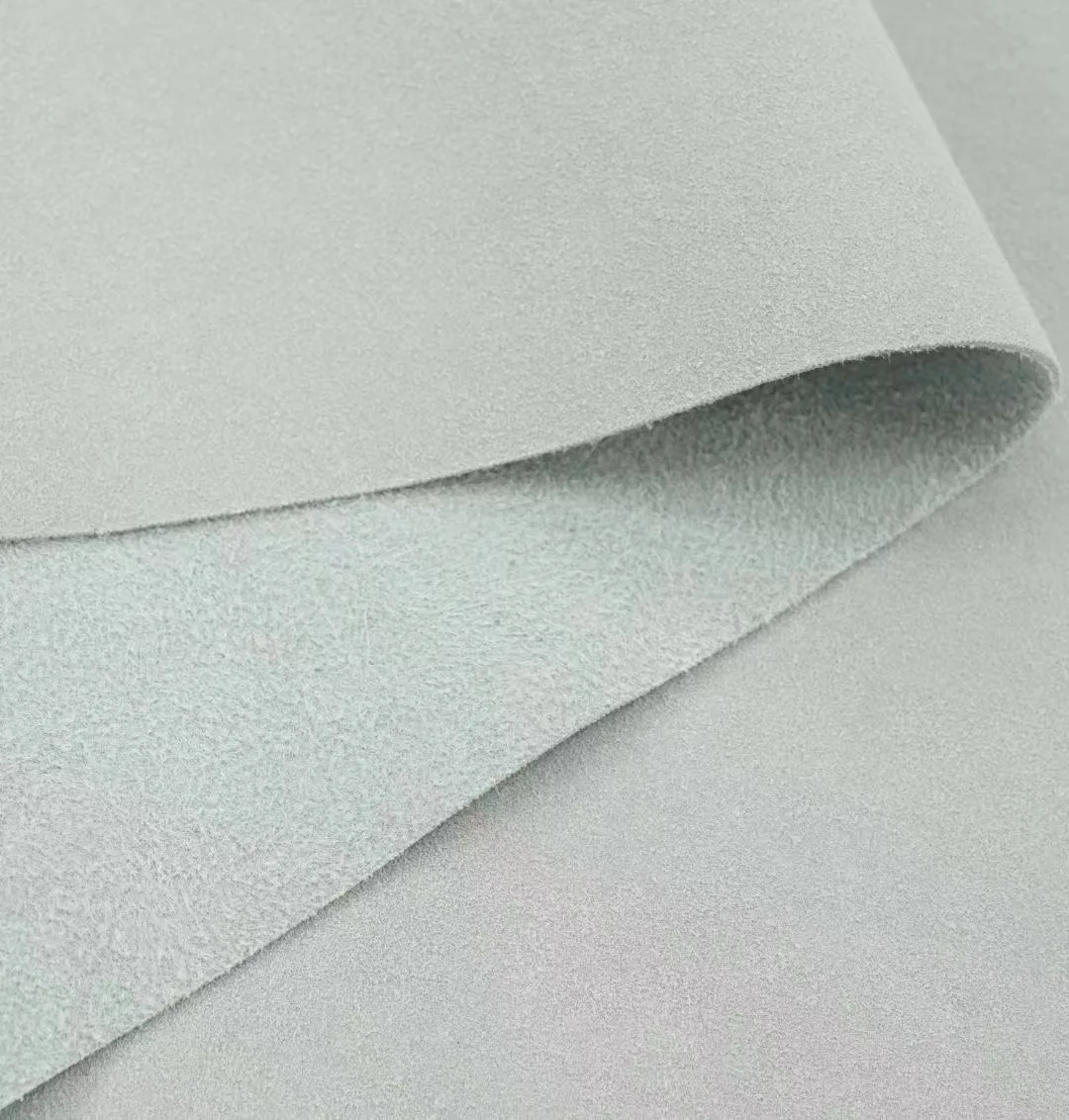 2024 Super Quality Genuine suede fabric faux leather flocking fabric for boot and shoes with 100%