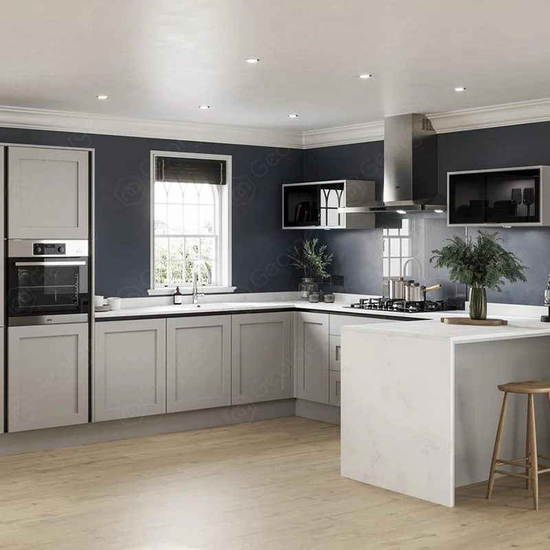 Custom Vertical Swing Lift-Up Mechanism Modern Small Kitchen Hardware Accessories Cabinets For Small Room