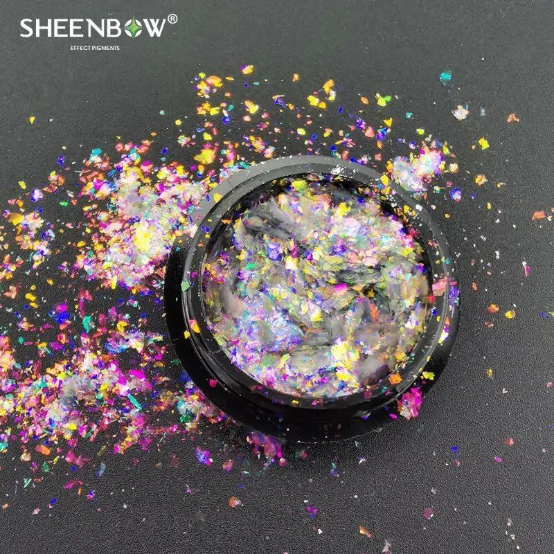  Sheenbow макияж для глаз хлопья Хамелеона duochrome пигмент хамелеон блестящие тени