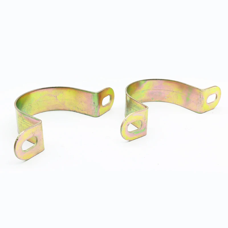 U Type Galvanized Stainless Steel Metal Hose Support Clamp Saddle Pipe Clamp For Steel Pipe