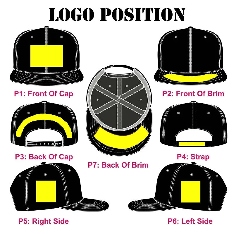 Custom Logo 5 Panel Baseball Snap Back Cap Blank Mesh Cap Trucker Hats Wholesale