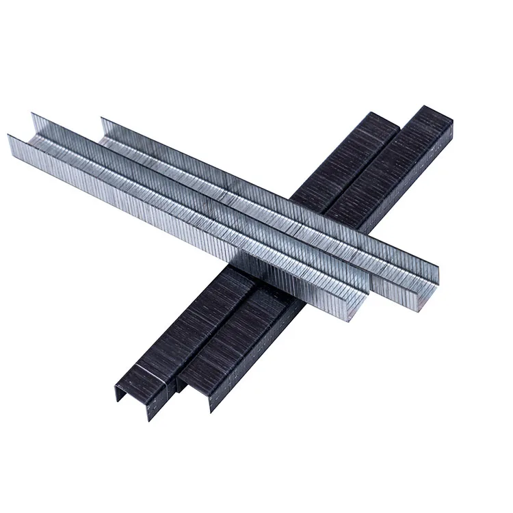 Chinese high quality 10J series staples pneumatic nail hardware wholesale sofa metal 1010j staples