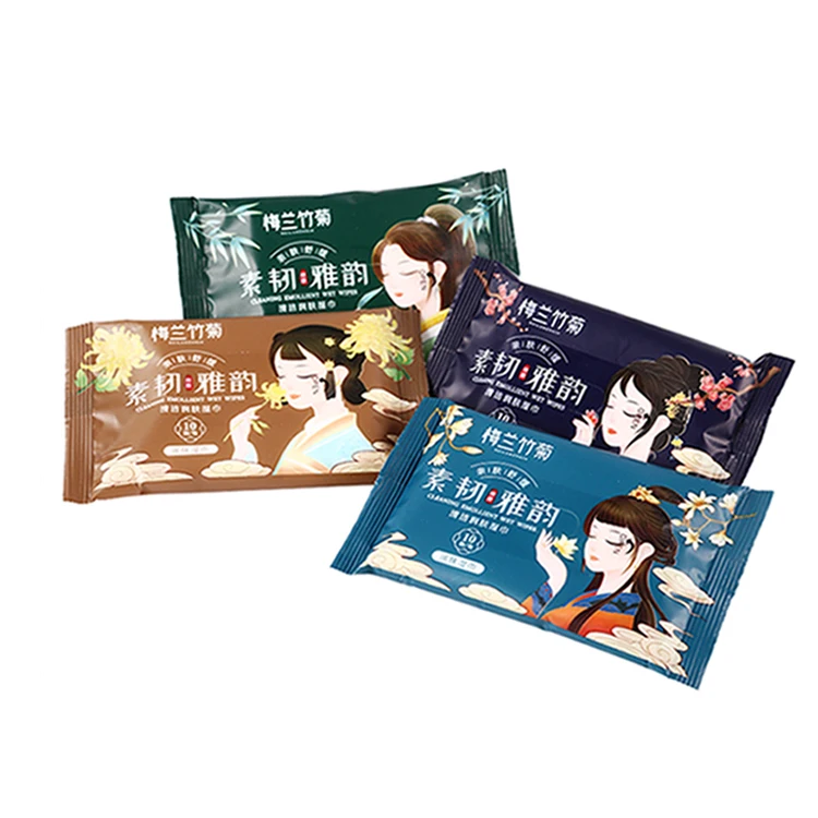 Cleaning Wet Wipes for Adult Spunlace Material Soft Wet Wipes Factory Cheap OEM Sample Free Wipes Box Eco-friendly ISO Feminine