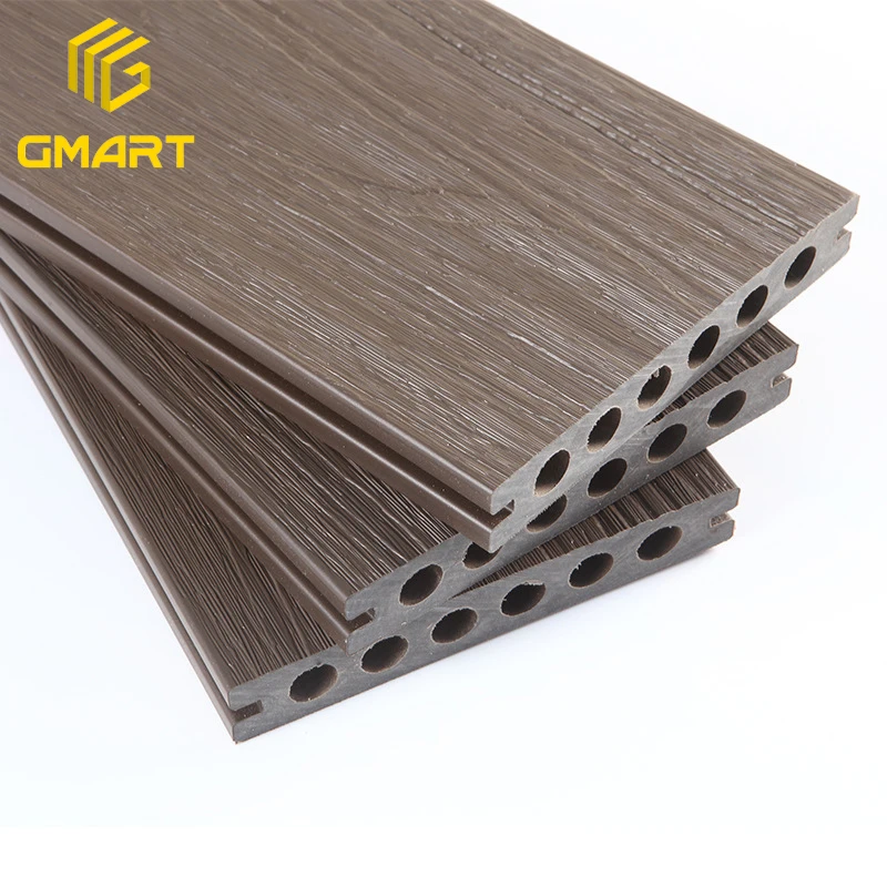 Износостойкий ПВХ Wpc напольный антивозрастной водонепроницаемый наружный Настил Wpc глубокое тиснение Wpc напольное покрытие