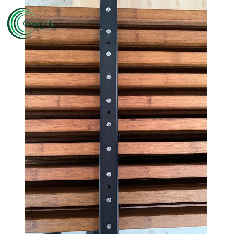 2022 new design solid strand woven bamboo grilling solid bamboo grating keel/panel/strip