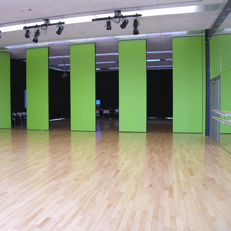 Operable divider acoustic wall panel retractable wall partition panel movable walls for dance studio