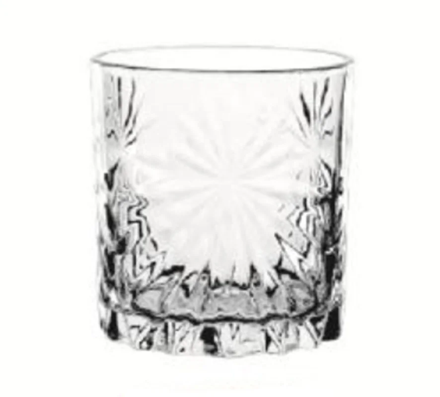 
Machine Pressed drinking glass cup Carved cup whisky glass cup from AnHui Sanmee 