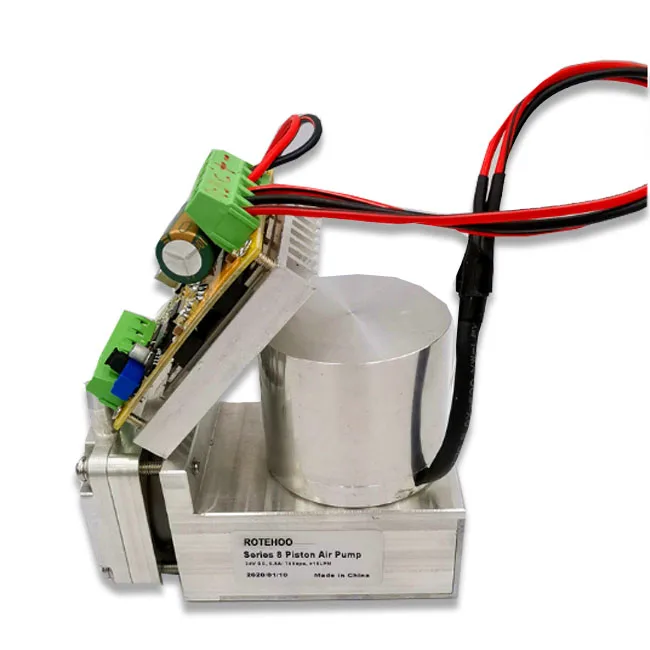 
China high pressure 10000h 8bar 80lpm 24v booster mini diaphragm air vacuum pump PWM controller 