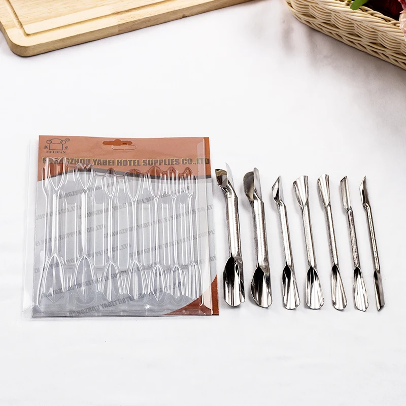 7pcs stainless steel knife carving chisel carving tools set metal carving tools set