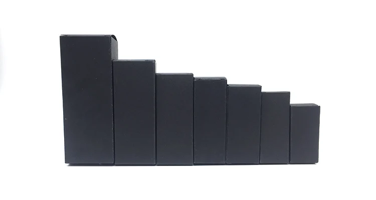 Small Black Craft Kraft Paper Boxes 5ml to 100ml Essential Oil Bottle Packing White and Black Options Available