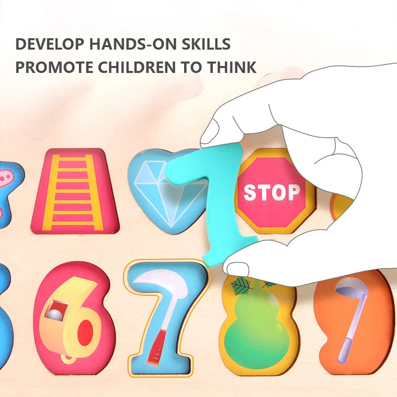 Деревянная развивающая игрушка, Детские рыболовные игры, образовательные рыболовные игры, Цветная многофункциональная Математика для дошкольников