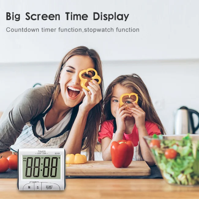 Countdown Portable Table ABS Plastic Mini Digital Cooking Electronic Kitchen Timer