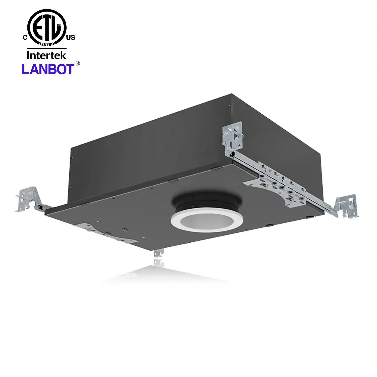 3inch 25w square LED downlight gimbal dip switch 27K30K40K50K60K ETL ES FCC driver damp location air tight adjustable beam angle