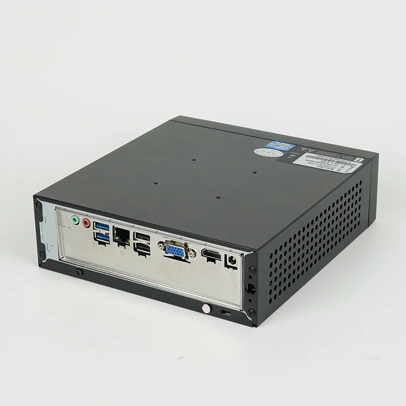 Cheap Computer Desktop Core N2840 J4125 J6412 Barebone Thin Client Nettop PCS 4USB VGA+HD Display Win10 Linux Mini PC