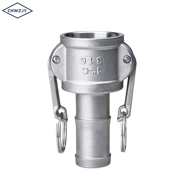 JY China manufacturer 316 stainless steel A type quick hose connector camlock fittings