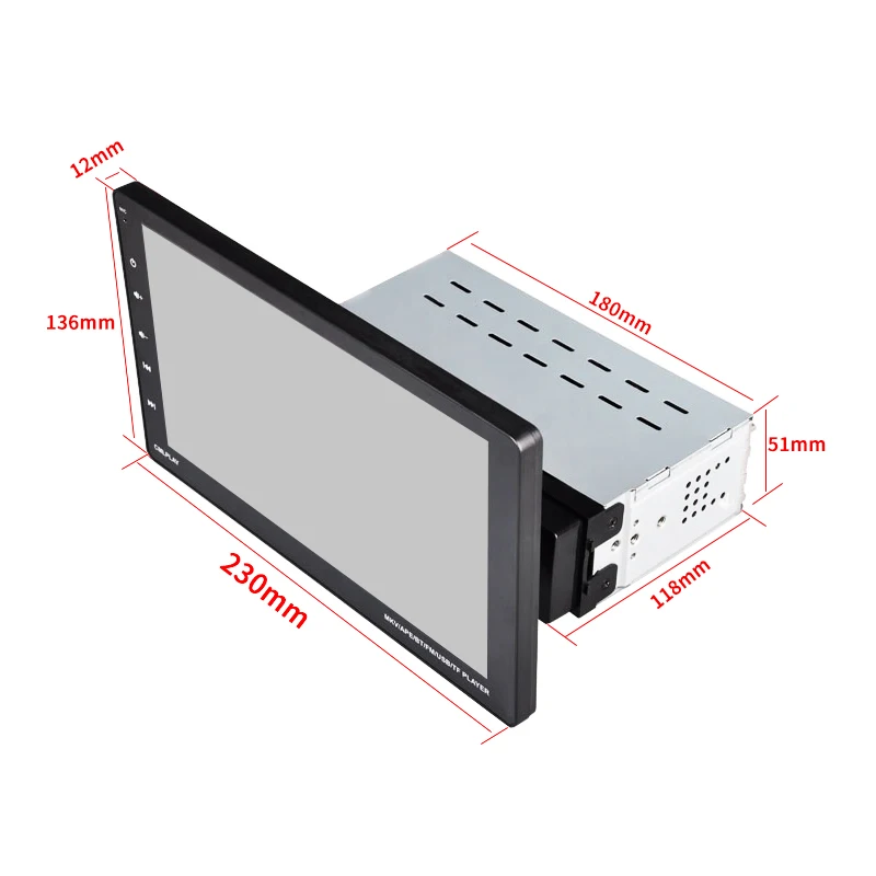 Универсальный MP5-плеер с сенсорным экраном для автомобиля поддержкой BT/USB/SD-карт 10 дюймов Типоразмер 1