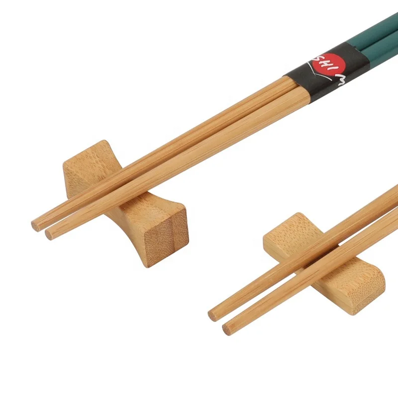 Wholesale Creative Bamboo Chopstick Rest Stand Disposable Chinese Style Kitchen Rack for Chopsticks and Spoons Holder