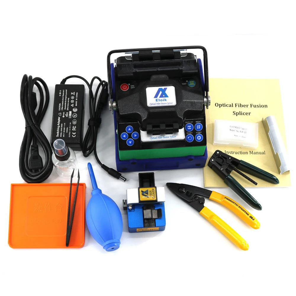 Telecommunications Eloik ALK-88A 7s Fast Fusion Splicer Support English Russian Portuguese French Spanish Splicing
