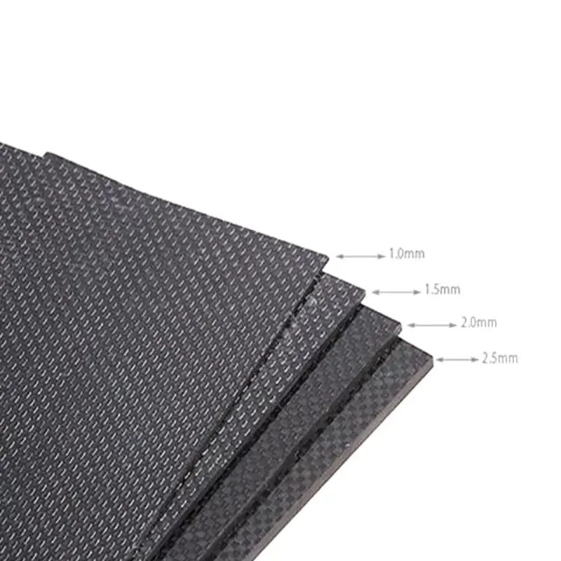 High strength forged 3k carbon fiber plate  0.2mm 1.5mm 2.5mm 3mm carbon fiber sheet