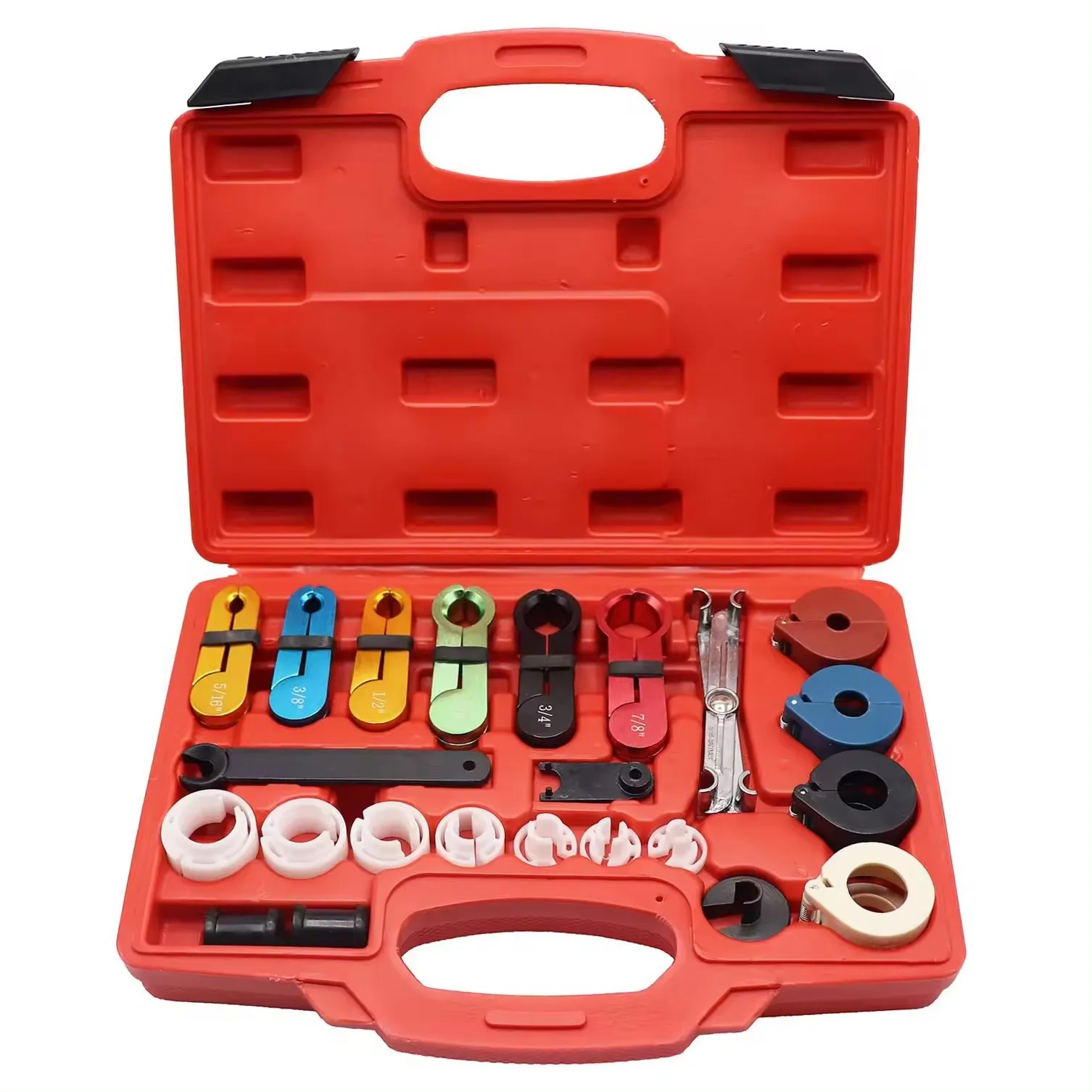22pcs Car Fuel Line Quick Connector Remover Fuel Pipe Removal Cooling Refrigerant Tool Tubing Quick-connect Removal Set