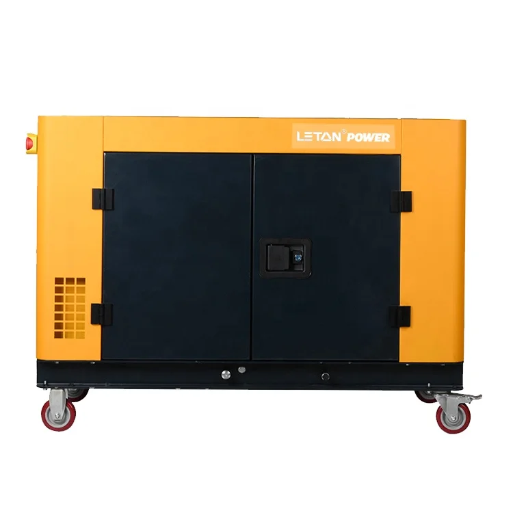 Remote Control 10000 Watt Water Cooling 10kW 3Phase Super Silent Diesel Generator with ATS